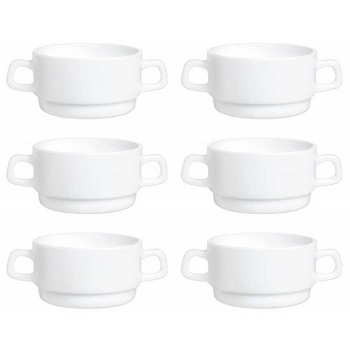 SET 6 TAZAS CONSOME ARCOROC RESTAURANT 31CL